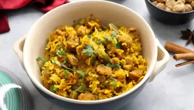 Easy Rajasthani Gatte Ka Pulao Recipe for Summer Dinner