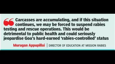Goa's Rabies-Controlled Status at Risk Due to Carcass Disposal Crisis