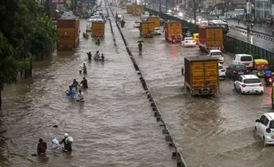 Heavy Rain Lashes Delhi, Bringing Respite from Heat with Thunderstorms