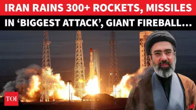 Iran's IRGC Launches Major Attack: Over 300 Rockets Target Israel, US Bases