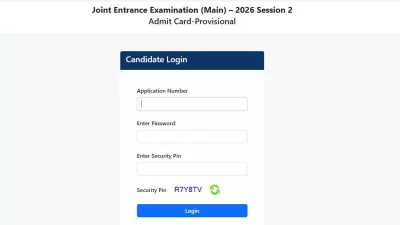 JEE Main 2026 Admit Card Released for April 5-8 Exams: Download Guide