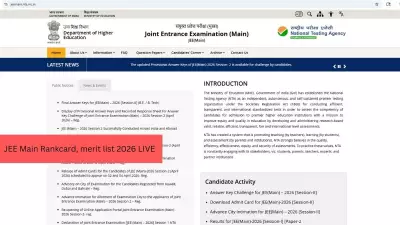 JEE Main 2026 Rank Card Released: Check Your Score at jeemain.nta.nic.in