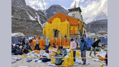 Kedarnath Temple Adorned with 51 Quintals of Flowers Before Reopening on April 22