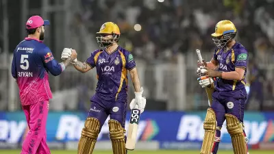 KKR Breaks Losing Streak with Thrilling Four-Wicket Victory Over RR in IPL 2026