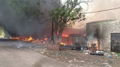 Major Fire at Scrap Godown in Jalandhar Leaves Migrant Workers Trapped