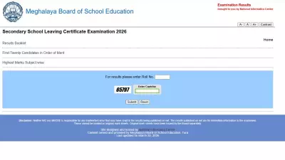 MBOSE SSLC Result 2026 Released: Check Meghalaya 10th Scorecard Online
