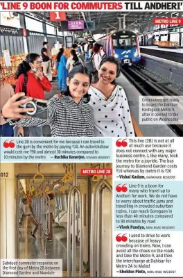 Mumbai Metro's New Lines See Mixed Day 1 Response: High Ridership on Line 9, Low on Line 2B