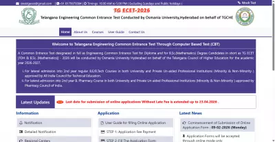 Osmania University Extends TS ECET 2026 Registration Deadline to April 23