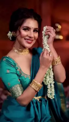 Paayel Sarkar Radiates Elegance in Traditional Sari for Poila Boishakh Celebration