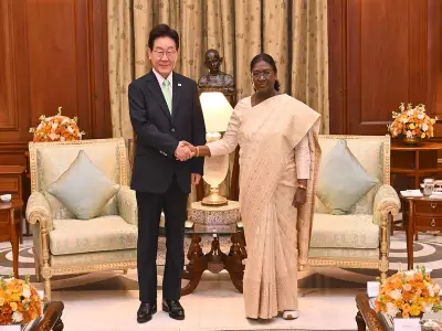 President Murmu Hosts South Korean President Lee, Lauds His Contributions to Strengthening Bilateral Ties