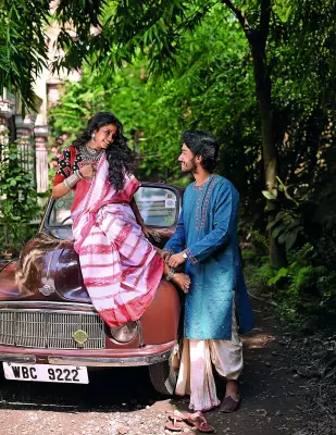 Srijita Ghosh & Soubik Debnath Blend Tradition and Fashion for Noboborsho