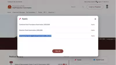SSC Stenographer 2026 Notification Released, Apply from April 24