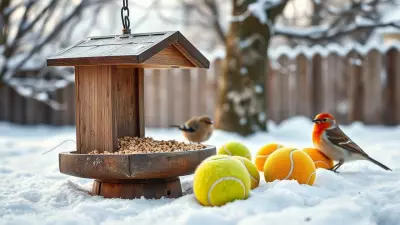 Tennis Balls Offer Winter Lifeline to Birds and Hedgehogs in Icy Gardens