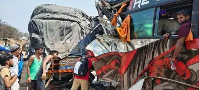 Three dead in Udupi bus-tanker-truck collision on NH-66