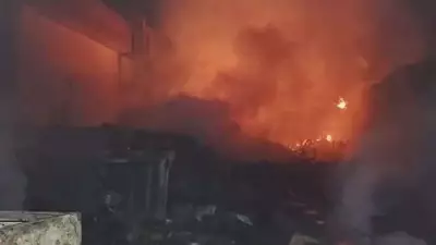 Three Killed as Massive Fire Engulfs Rohini Warehouse Shanties in Delhi
