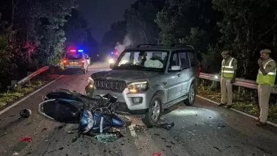 Three Young Men Killed in Midnight Scooter-SUV Collision in Rudrapur