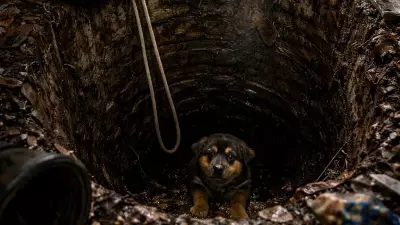 Tragic End for Puppy After 3-Hour Rescue Attempt Outside Tihar Jail