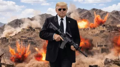 Trump Posts Picture with Gun in Fresh Warning to Iran