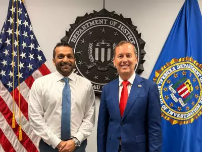 U.S. Ambassador Garcetti and FBI Director Wray Discuss U.S.-India Cooperation on Transnational Threats