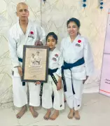 8-Year-Old Raipur Girl Earns Karate Black Belt, Among Youngest in Chhattisgarh