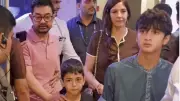 Aamir Khan Attends Son Junaid's Film Event with Family, Gets Emotional