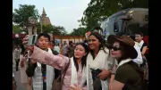 Asian Social Media Influencers Visit Mahabodhi Mahavihara in Gaya