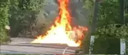 Chemical Tanker Explodes on NH-52 in Uttara Kannada, Driver Missing