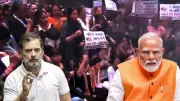 Congress Stages Protest Following PM Modi's Address on Women's Reservation Bill Delay