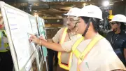 Delhi CM Rekha Gupta Inspects RK Ashram Marg Metro Station Construction