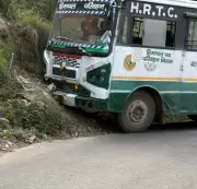Driver Rams Bus into Hills to Avert Tragedy After Brake Failure in Himachal