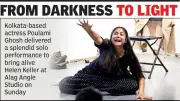 Helen Keller's Inspiring Journey Brought to Life in Nagpur Through Solo Play