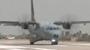 IAF Airbus C295 Lands on Purvanchal Expressway for Wartime Drill