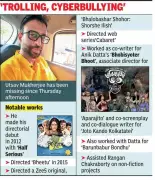 Kolkata Filmmaker Utsav Mukherjee Missing Amid Cyberbullying Ordeal