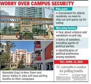 Kolkata Gated Communities Voice Security Concerns Over Campus Polling Booths
