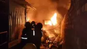 Major Fire at Ghaziabad Police Station Destroys Over 30 Vehicles, Including Ambulances
