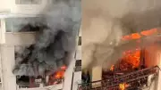 Major Fire Engulfs Ghaziabad Apartment, Second Blaze Hits Warehouse