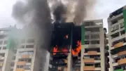 Massive Fire at Ghaziabad's Gaur Green Avenue, CM Yogi Takes Action