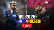MI vs RCB IPL 2026 Live: Mumbai Indians Face Royal Challengers Bengaluru at Wankhede