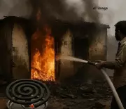Mosquito coil sparks fatal fire in Palnadu, man dies