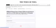 MPBSE Class 12 Results 2026 Declared Today: Pass Percentage at 74.48%