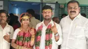 Newlyweds in Wedding Attire Head to Polling Booths to Vote in Gudiyatham