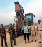 Nurpur Police Crack Down on Illegal Mining in Beas River Belt