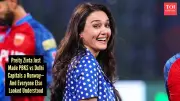 Preity Zinta Stuns in Retro Polka Dot Dress at IPL Match