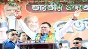 Pushkar Singh Dhami Amplifies BJP's Bengal Campaign with Roadshow in Bangaon