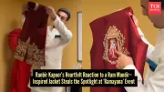 Ranbir Kapoor Receives Ram Mandir-Inspired Jacket at Ramayana Event in LA