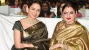 Rekha's Timeless Elegance: Gifting Silk Sarees to Kangana and Deepika