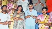Rinku Singh and Priya Saroj Seek Blessings at Kashi Vishwanath Temple in Varanasi