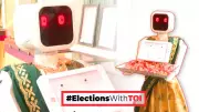 Robot Nila Greets Voters in Puducherry Amid Tight NDA-Congress Electoral Battle