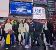 South Point School Alumni Illuminate Times Square for 73rd Foundation Day Celebration