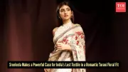 Sreeleela Revives 'Forgotten' Torani Sari, Blending Vintage Florals with Modern Glamour